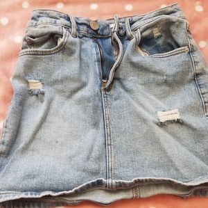 Garage jean skirt